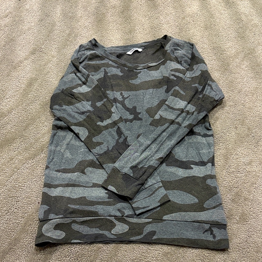 TNA Charcoal Camouflage Tee